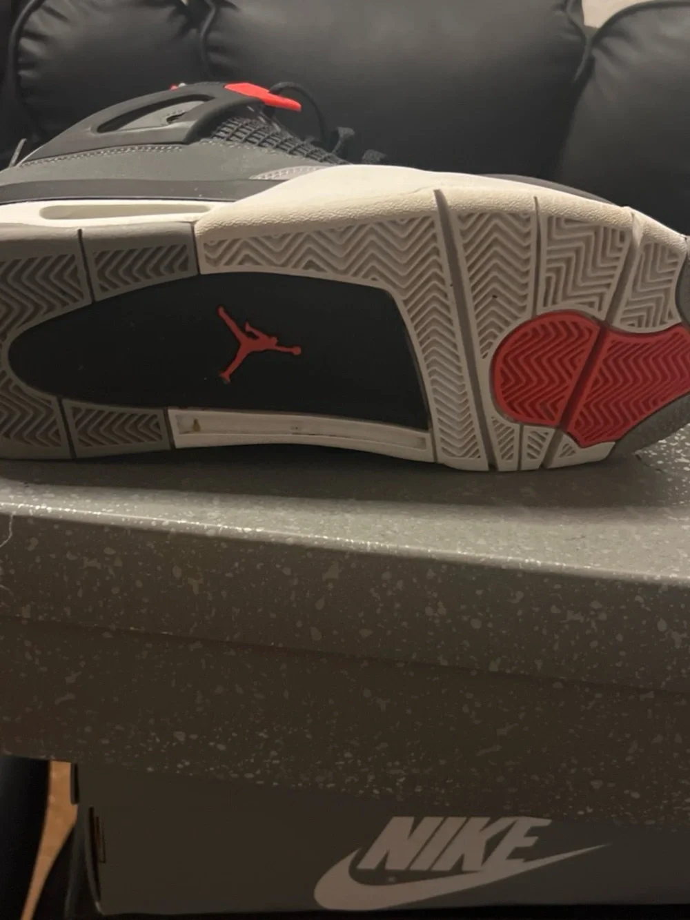 Jordan Air Jordan 4 Retro Box - Dark Gray with White Speckle